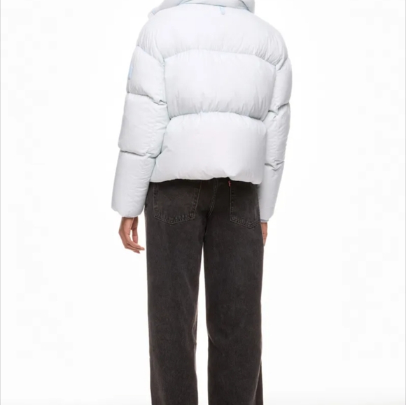 Mackage Tessy Puffer Jacket in Light Blue Size XL Rent The Runway - Picture 3 of 9